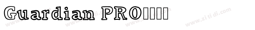 Guardian PRO字体转换